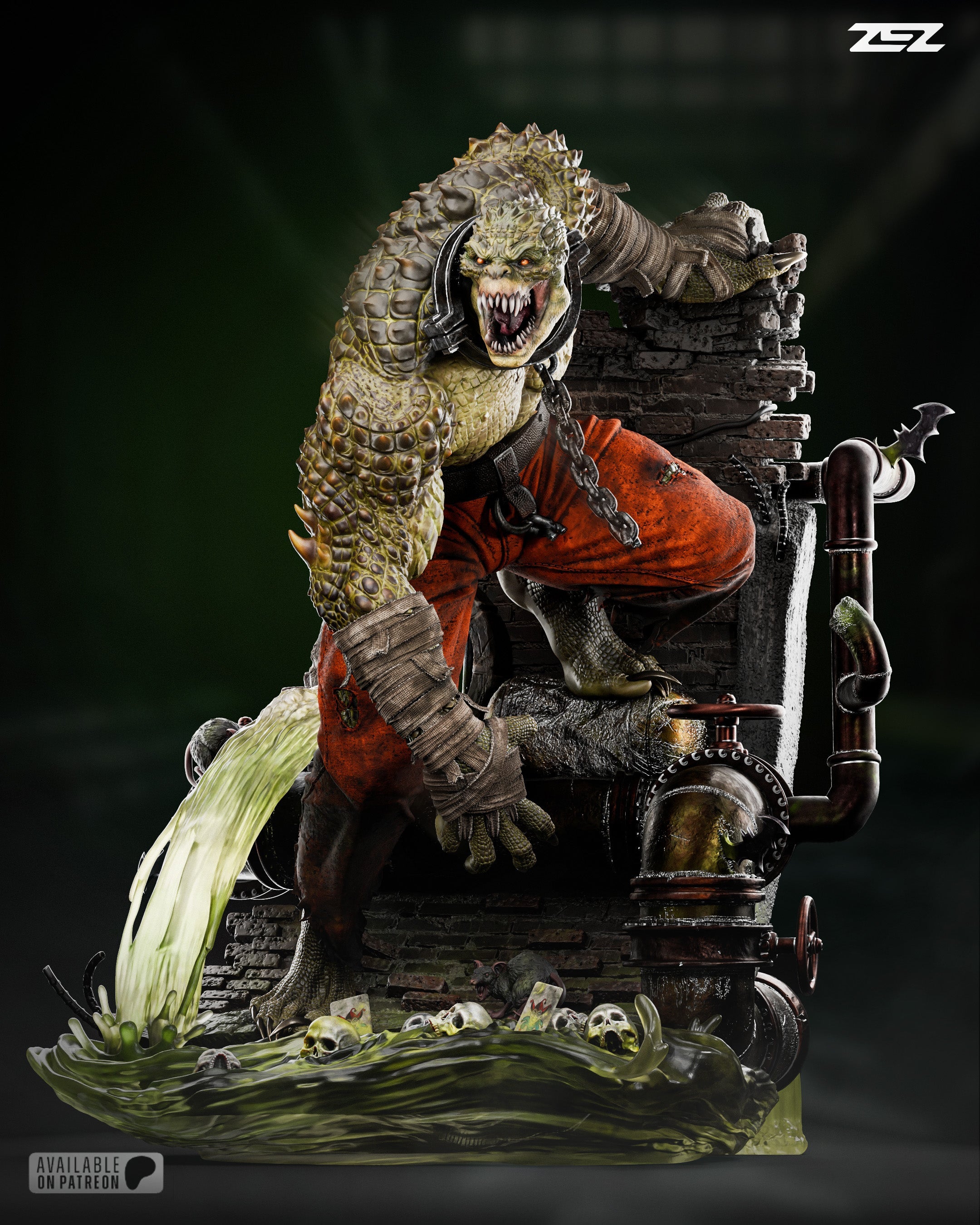 Killer Croc - DC Comics / Batman - 1:6 Scale, Bust
