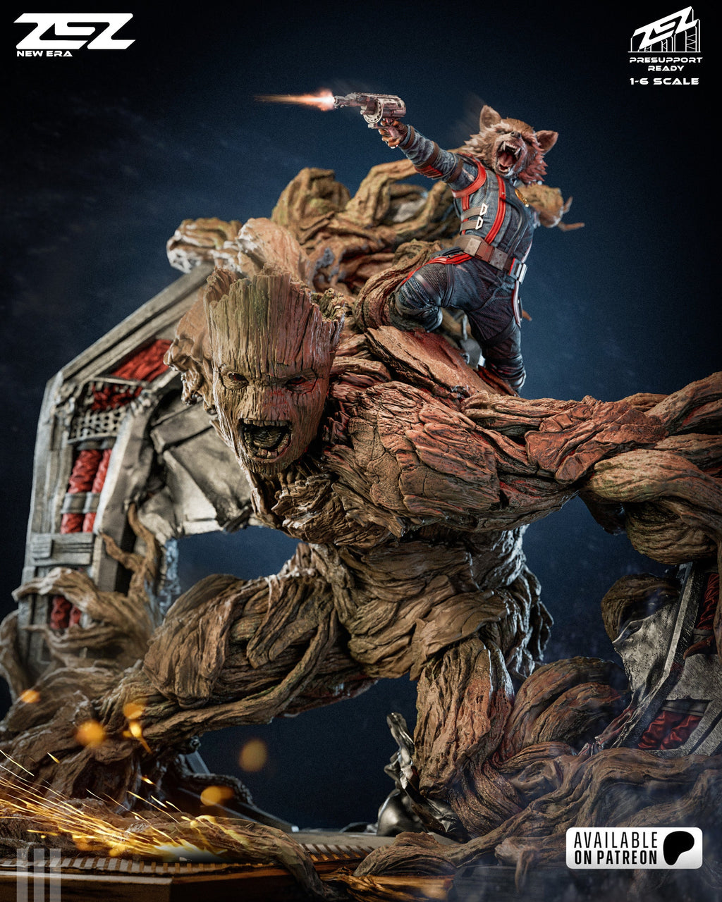Rocket and Groot - Guardians of the Galaxy / Marvel - 1:6 Scale, Busts