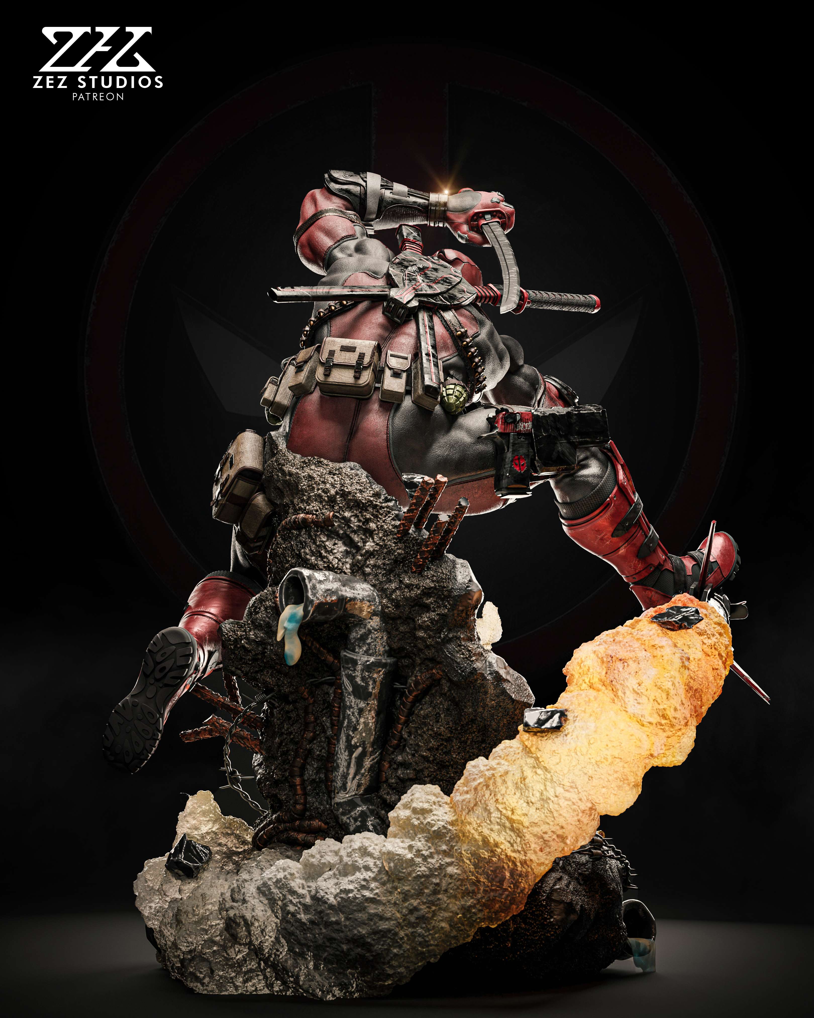 Deadpool - Marvel Comics  - 1:4 Scale