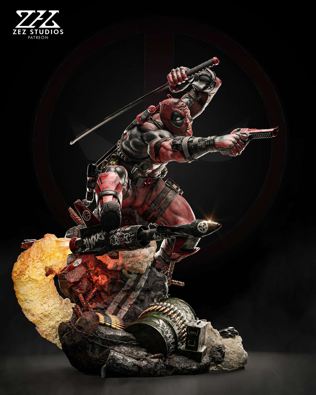 Deadpool - Marvel Comics  - 1:4 Scale