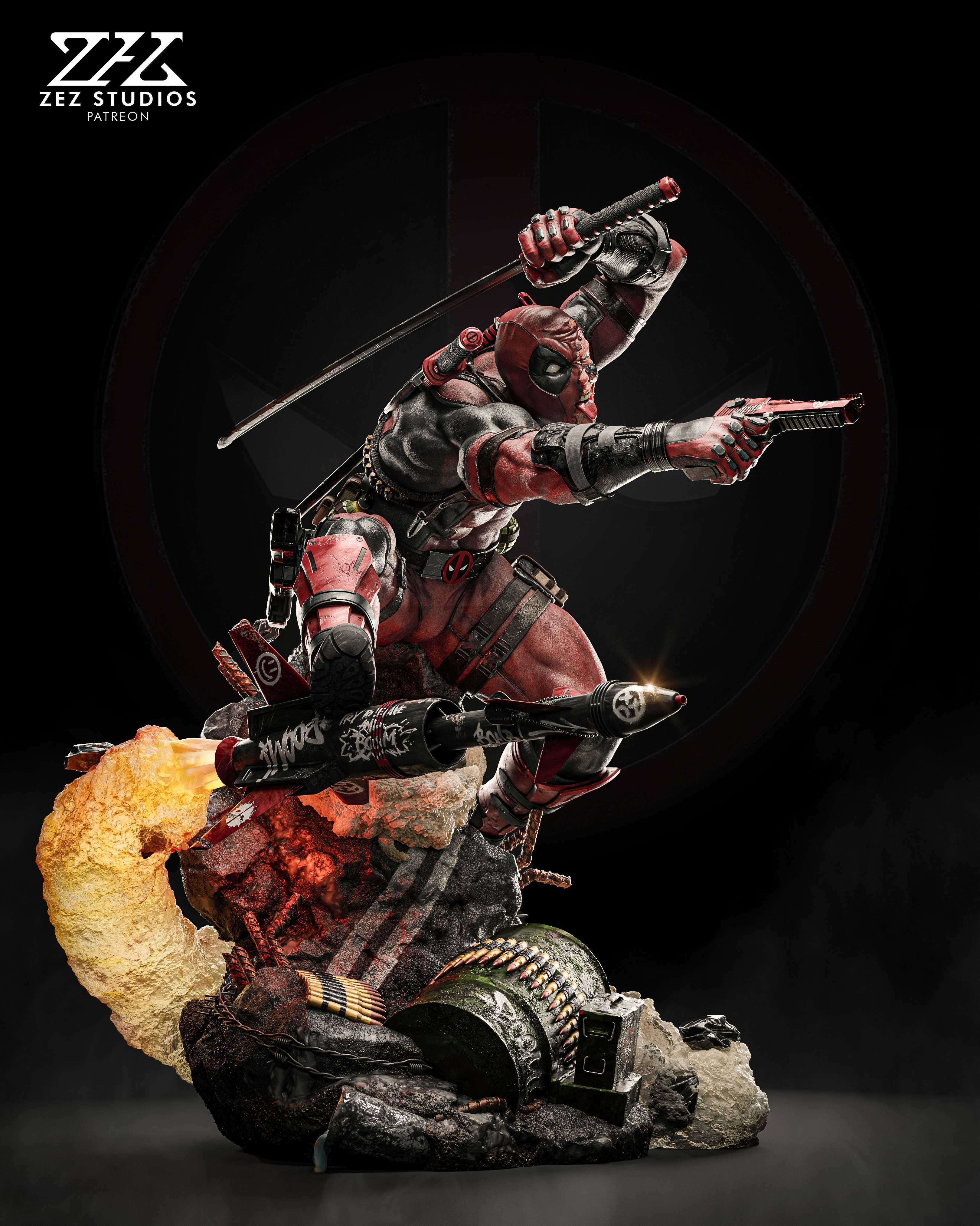 Deadpool - Marvel Comics  - 1:4 Scale