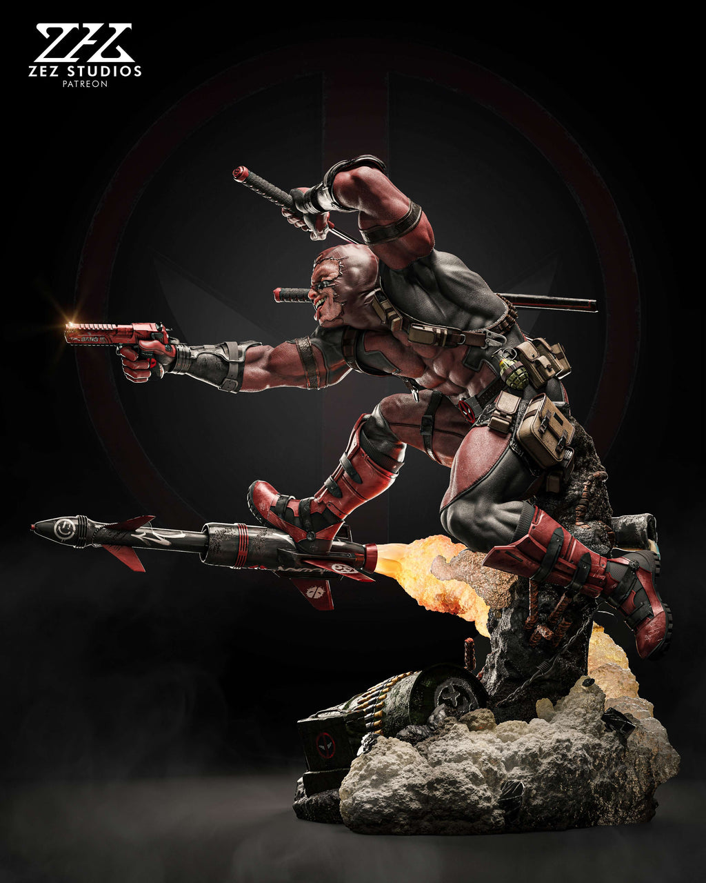 Deadpool - Marvel Comics  - 1:4 Scale
