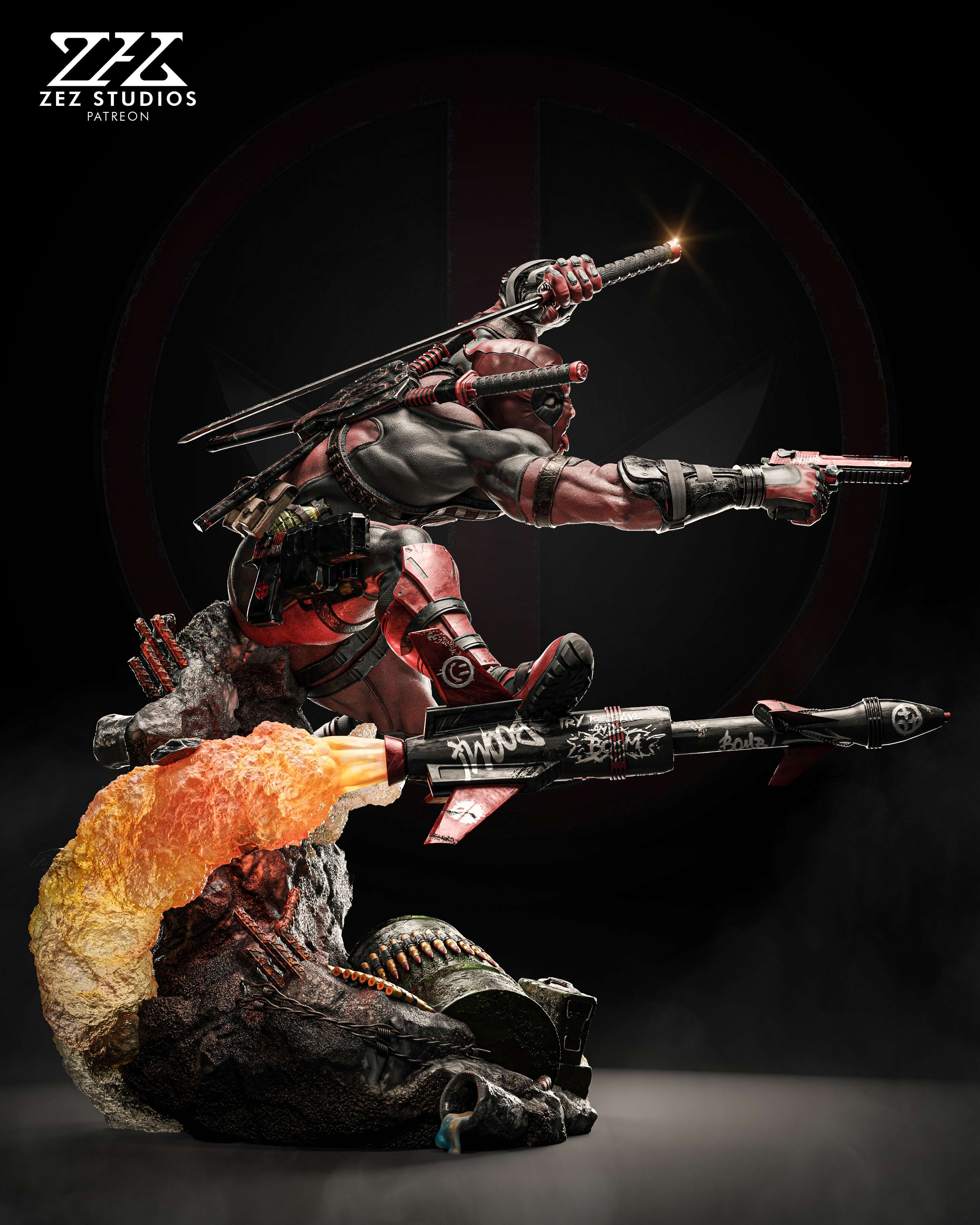 Deadpool - Marvel Comics  - 1:4 Scale
