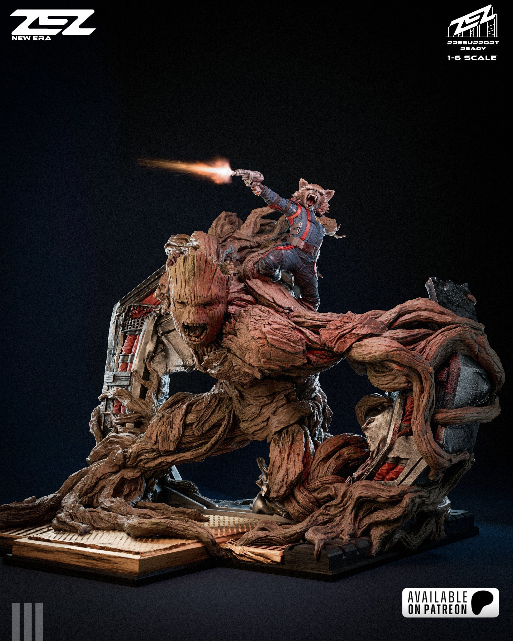 Rocket and Groot - Guardians of the Galaxy / Marvel - 1:6 Scale, Busts