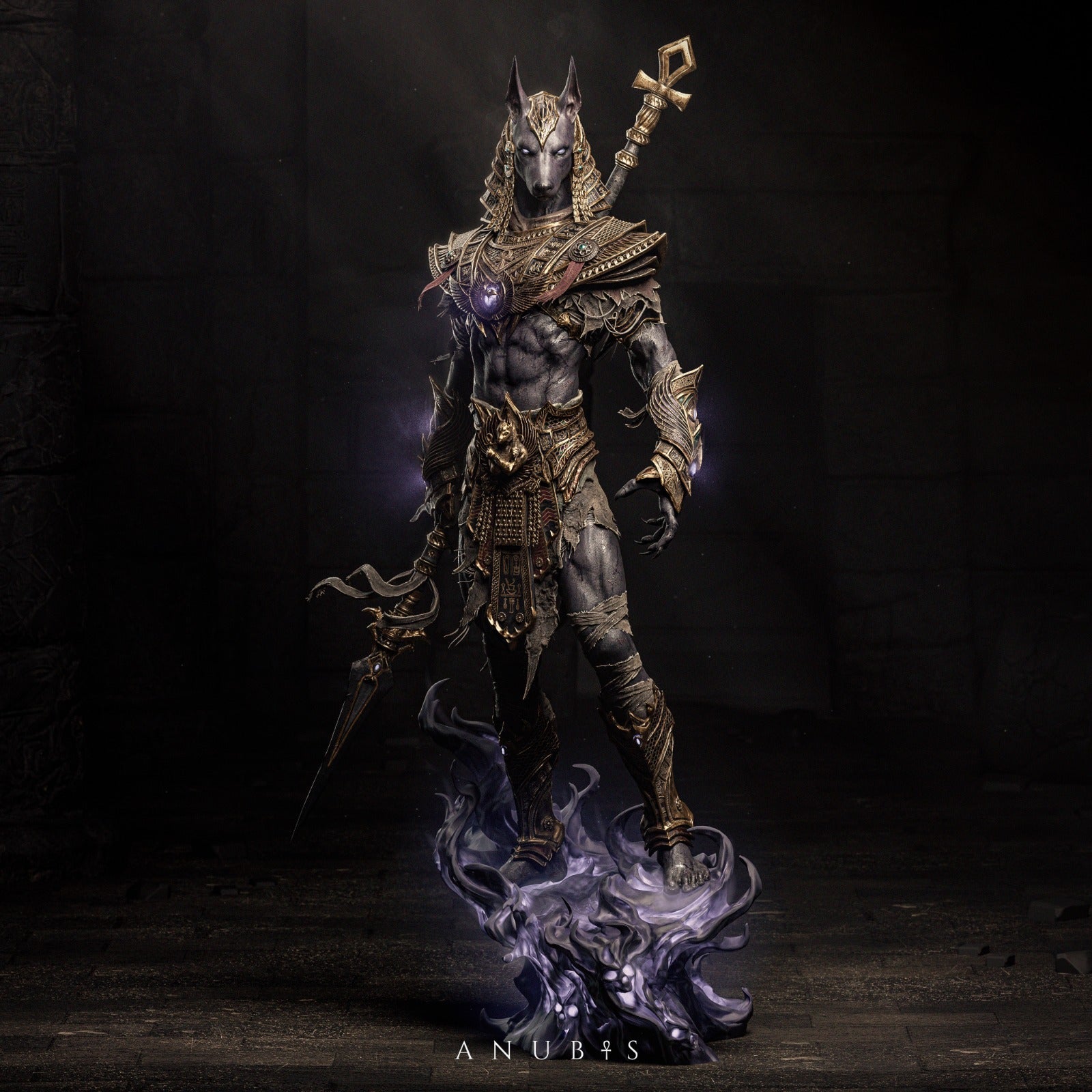 Anubis - Egyptian God - 1:6, 1:9 Scale Figures & Bust