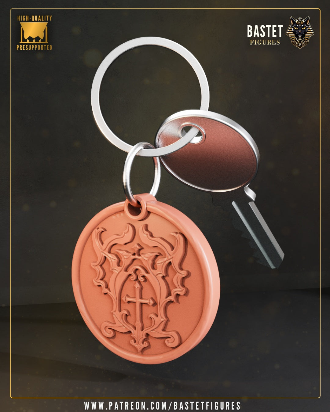 Richter Belmont - Castlevania - Belmont Insignia - Keychain