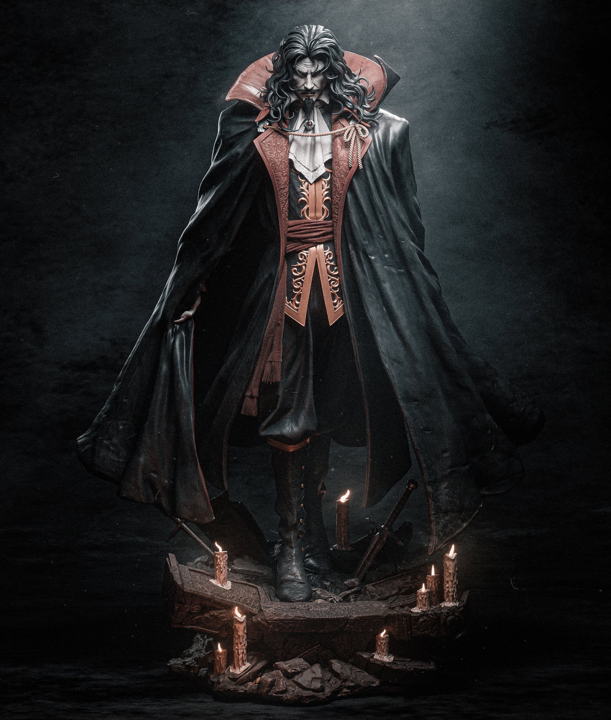 Dracula - Castlevania - 1:6, 1:9 Scale Figures & Bust