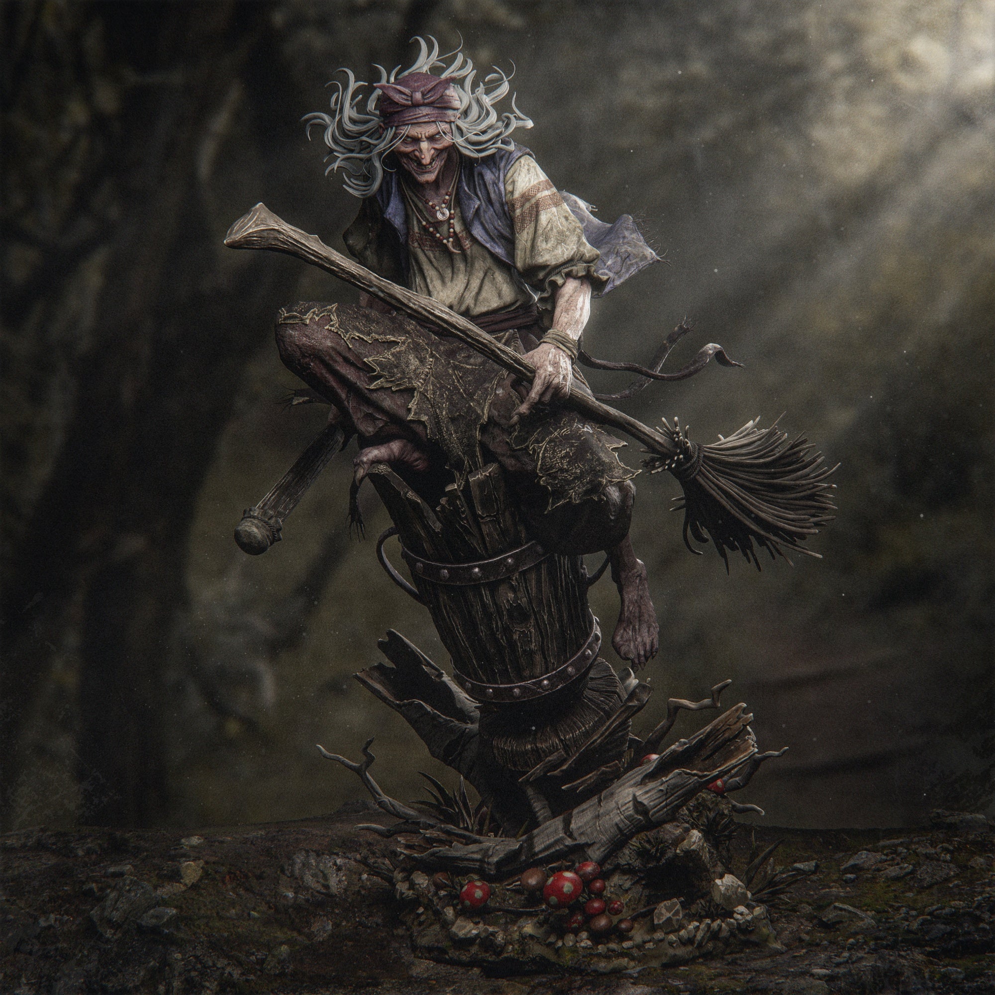 Baba Yaga - (SFW/NSFW 18+ Only) - 1:6, 1:9 Scale Figures & Bust