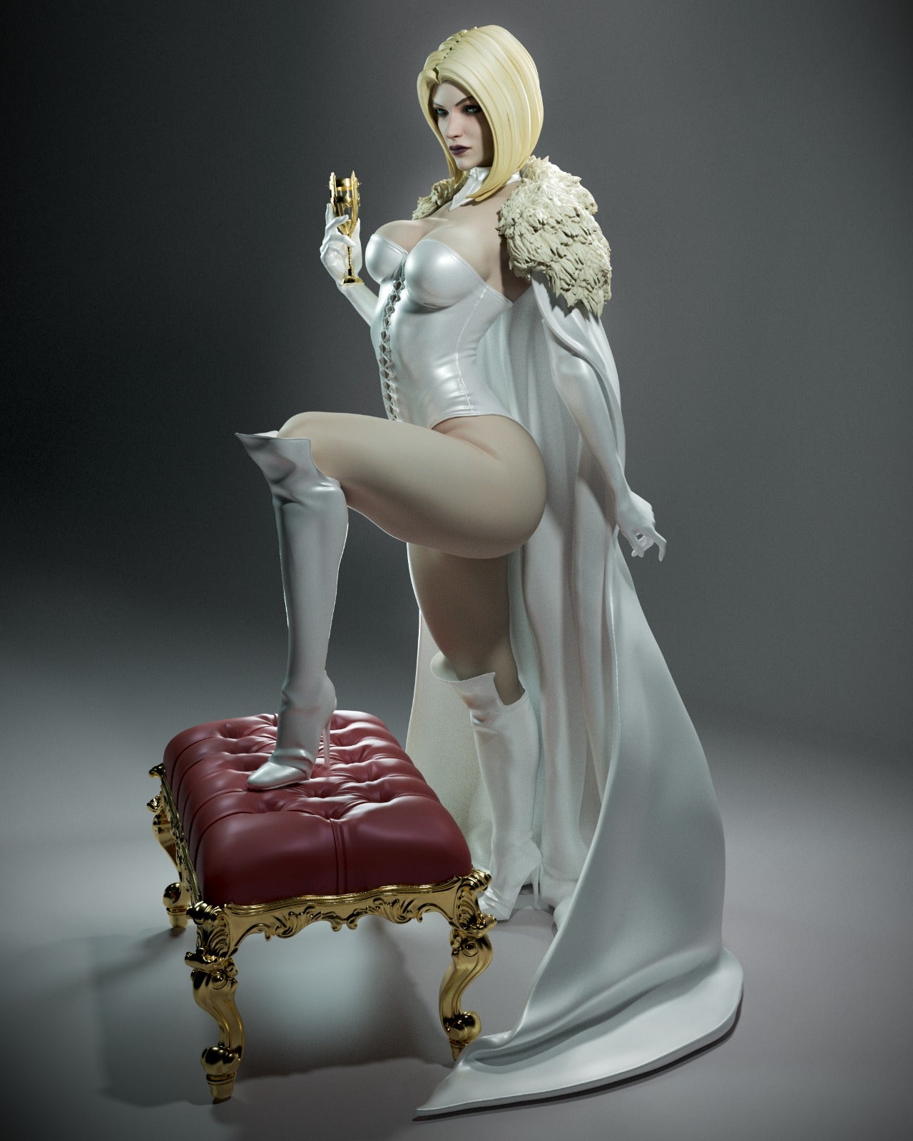 Emma Frost "White Queen" - Marvel Comics (SFW/NSFW 18+ Only) 1:6 Scale Figures & Bust