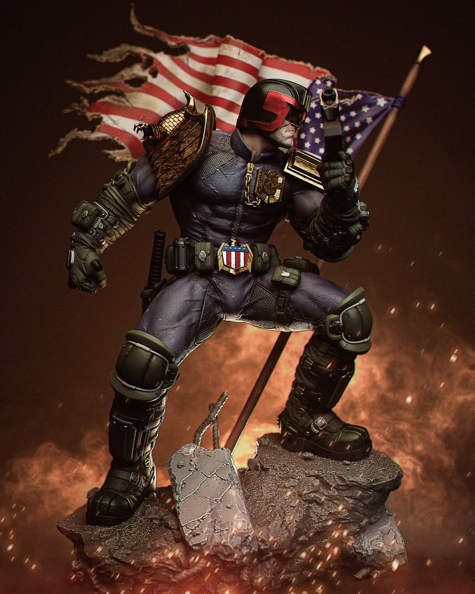 Judge Dredd - IDW Publishing - 1:6, 1:9 Scale Figures & Bust