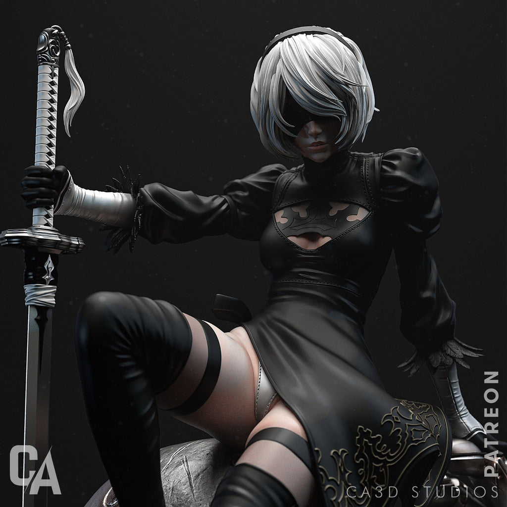 YoRHa No.2 Type B - Nier Automata (SFW/NSFW 18+ Only) - 1:6, 1:9 Scale Figures & Bust