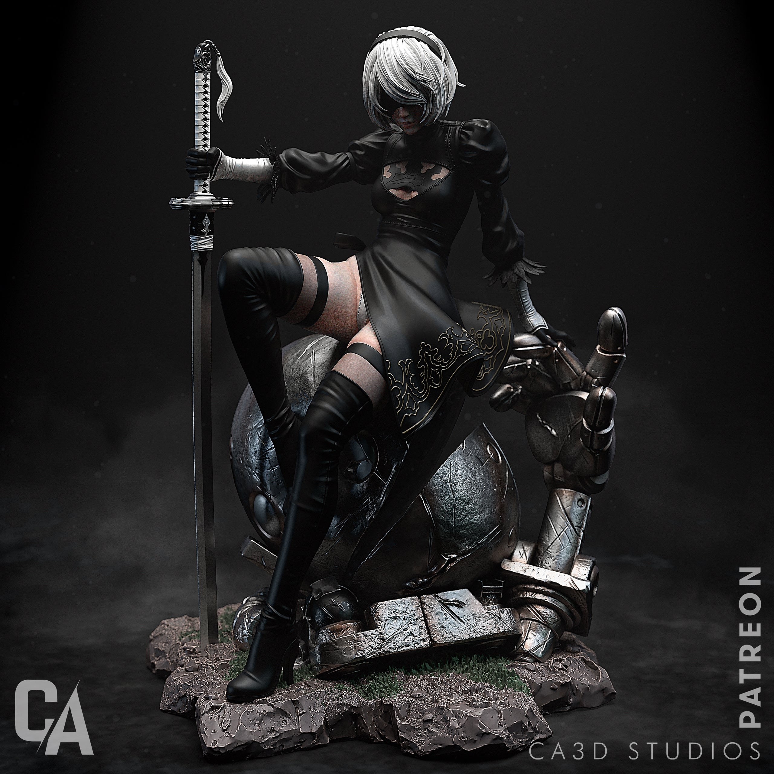 YoRHa No.2 Type B - Nier Automata (SFW/NSFW 18+ Only) - 1:6, 1:9 Scale Figures & Bust