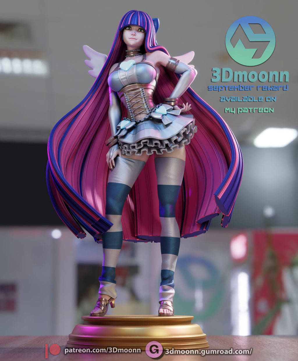 Stocking - Panty and Stocking with Garterbelt (SFW/NSFW 18+ Only) - 1:6 Scale