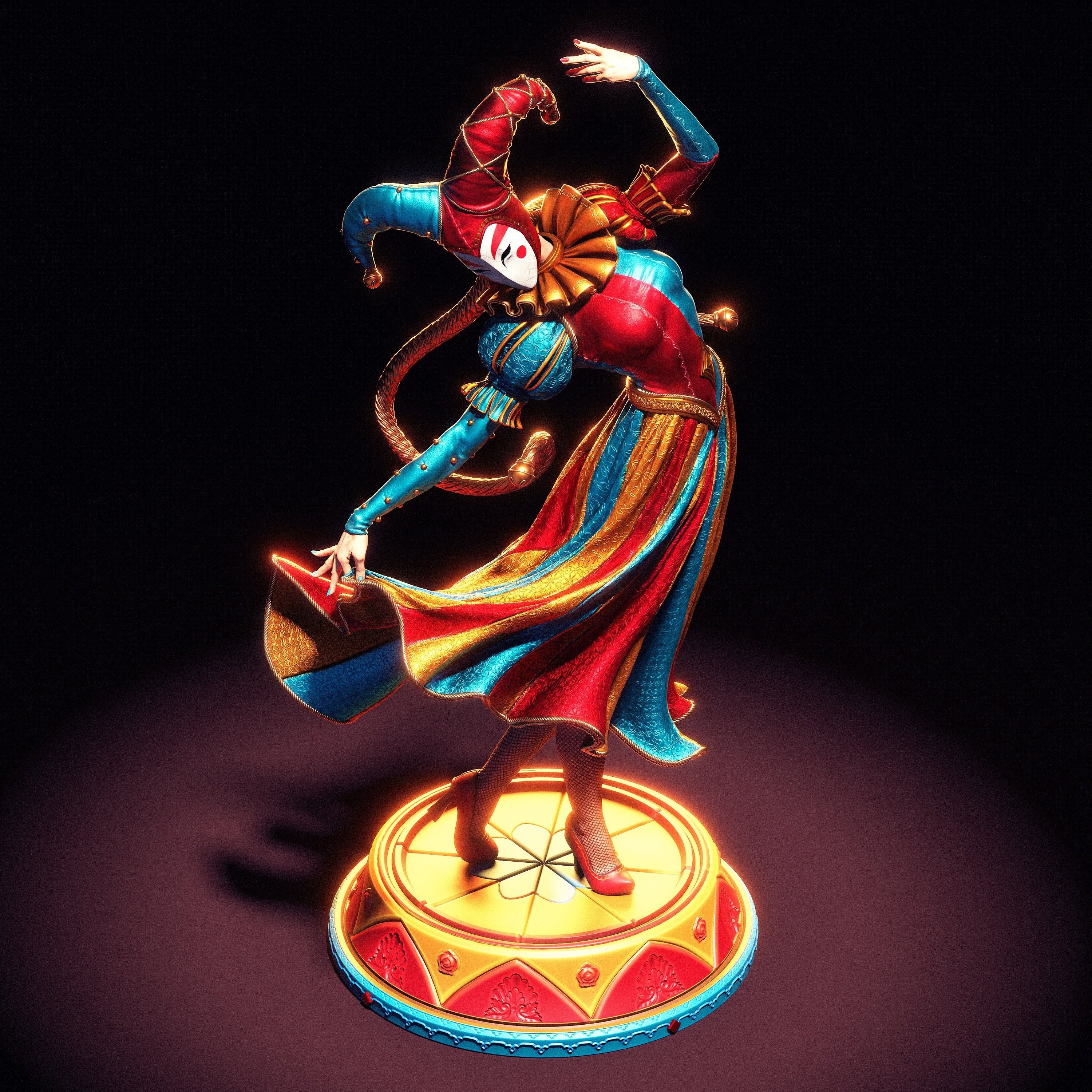 Jester - CA3D Original Art (SFW/NSFW 18+ Only) - 1:6 Scale Figure