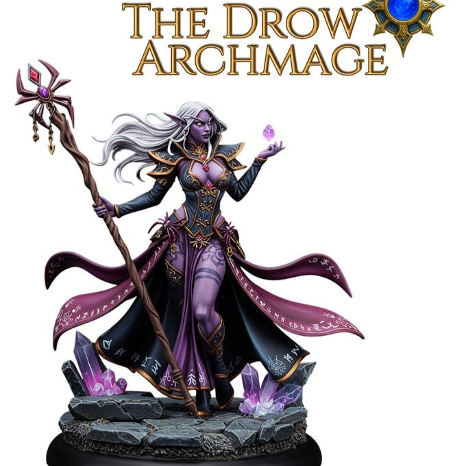 Drismera T'shar - Drow Archmage (SFW/NSFW 18+) - 75mm Scale