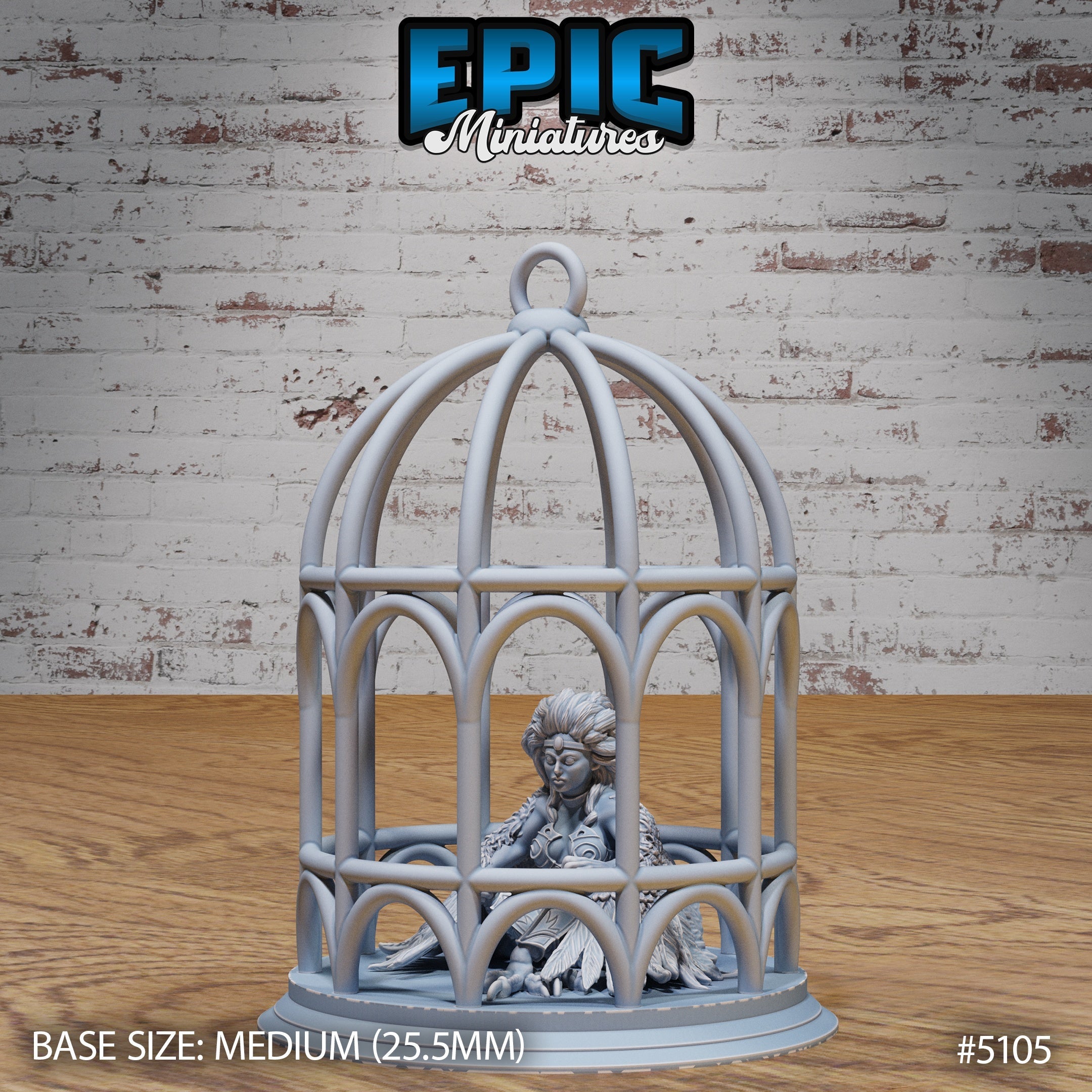 Captured Harpy – Enslaved Monster Miniatures