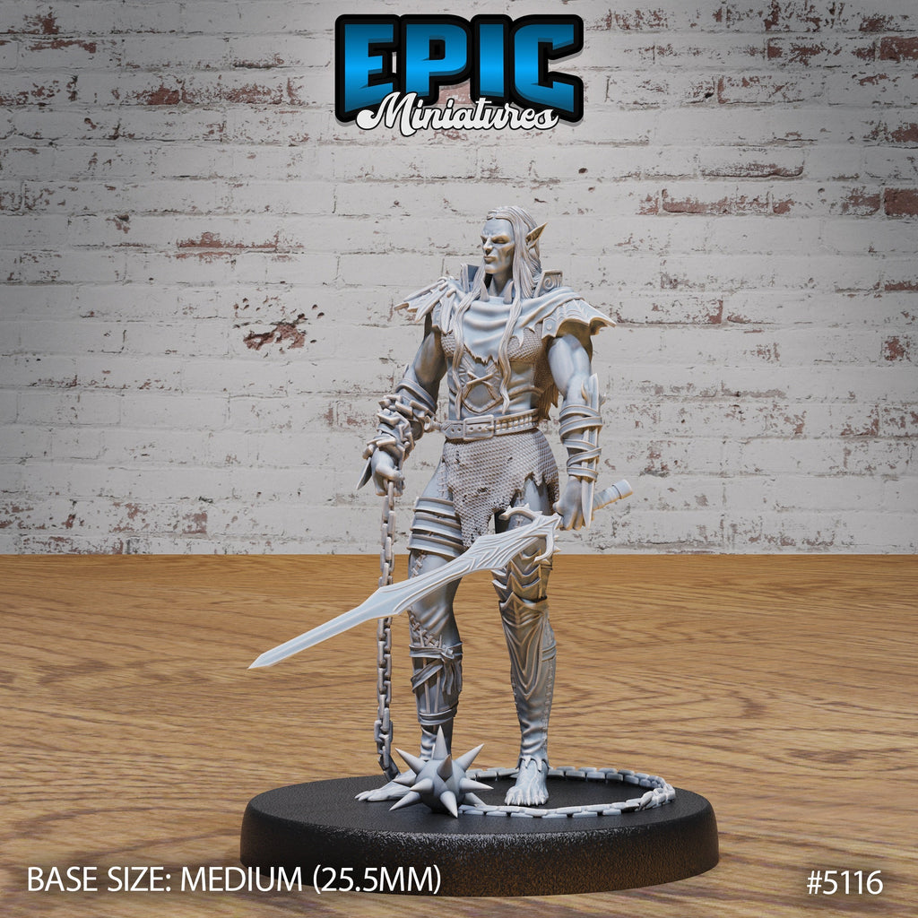 Slave Half-Drow Master – Dark Elf Warlord Miniatures