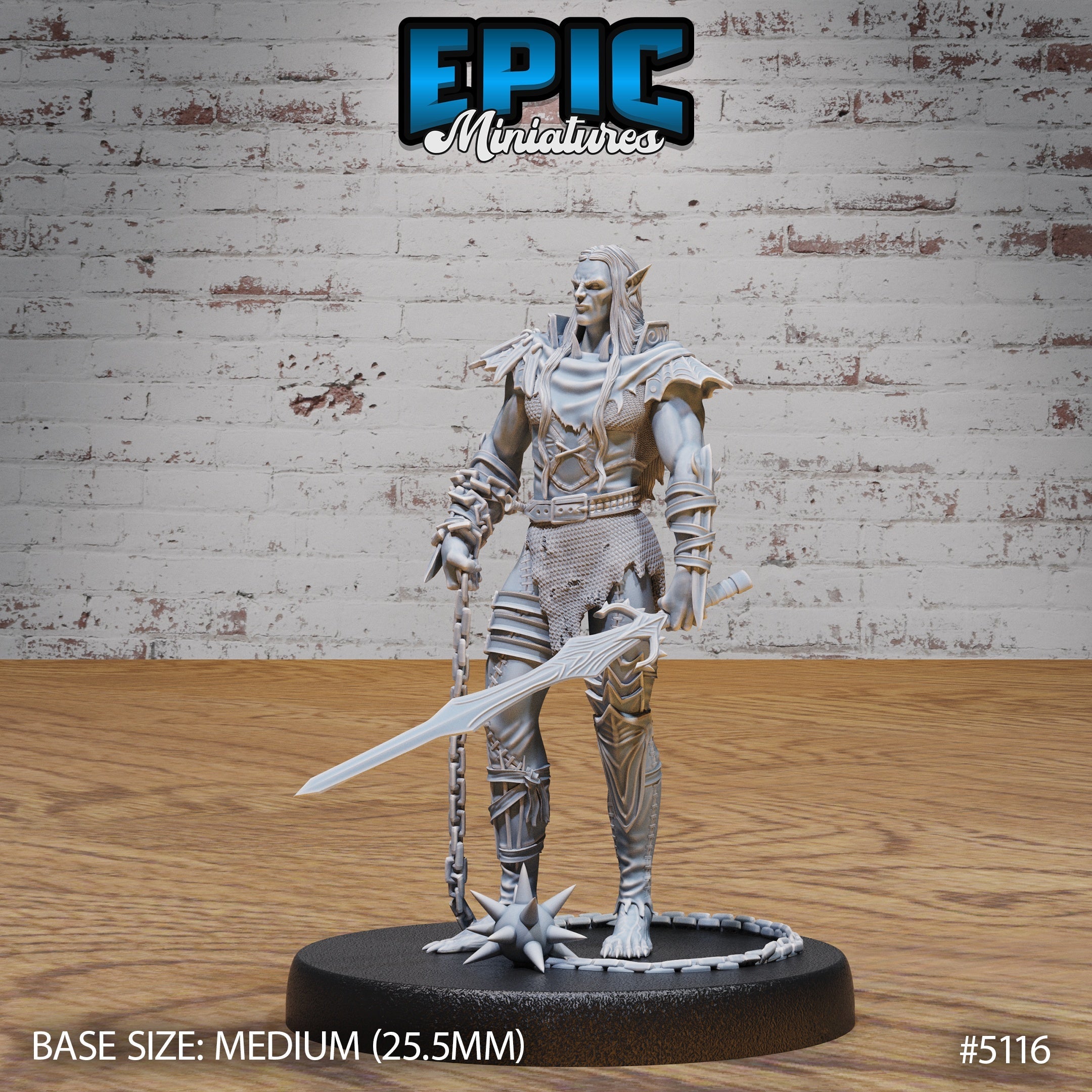 Slave Half-Drow Master – Dark Elf Warlord Miniatures
