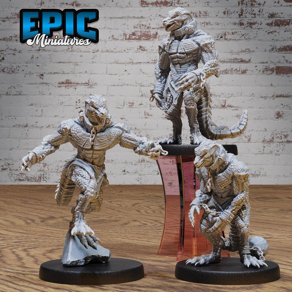 Lizardfolk Slave Miniatures
