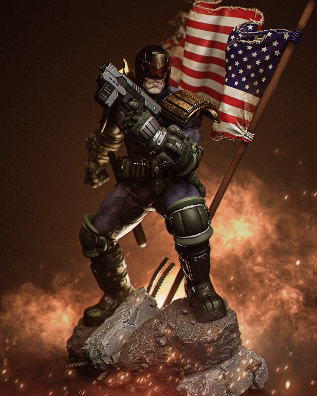 Judge Dredd - IDW Publishing - 1:6, 1:9 Scale Figures & Bust