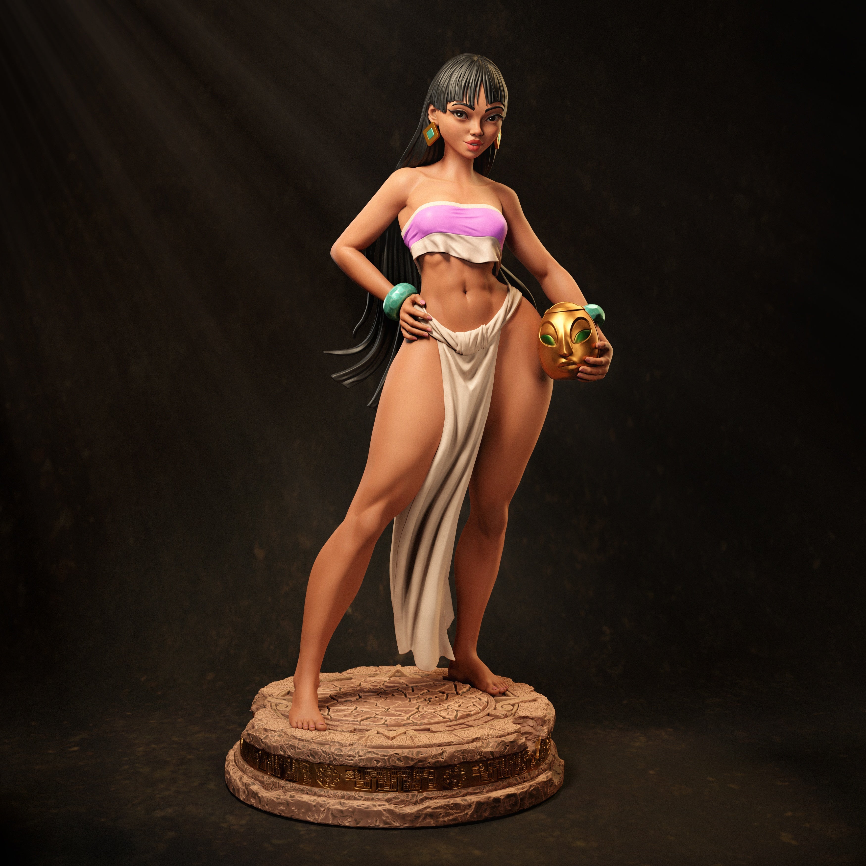 Chel - The Road to El Dorado - 1:6, 1:9 Scale Figures & Bust