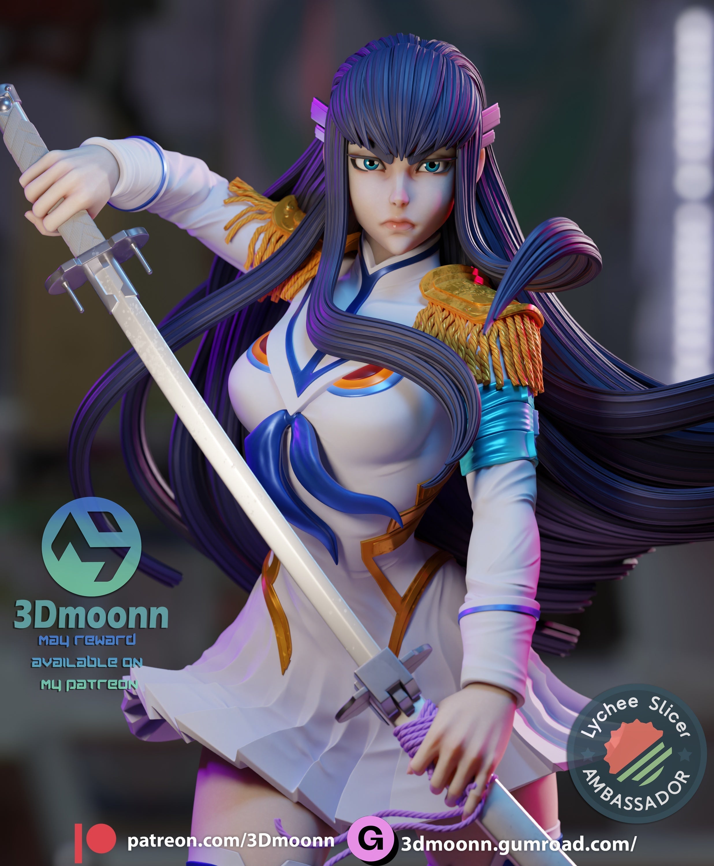 Satsuki Kiryuin - Kill La Kill / Akame Ga Kill! (SFW/NSFW 18+ Only) - 1:6 Scale