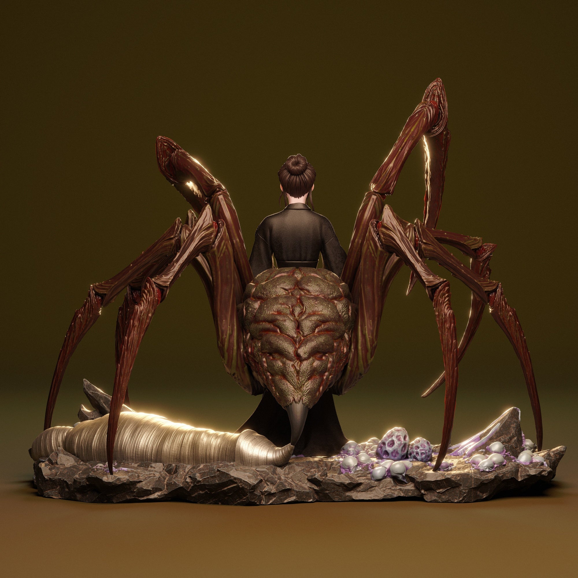Spider Queen - CA3D Original Art (SFW/NSFW 18+ Only) - 1:6 Scale Figure