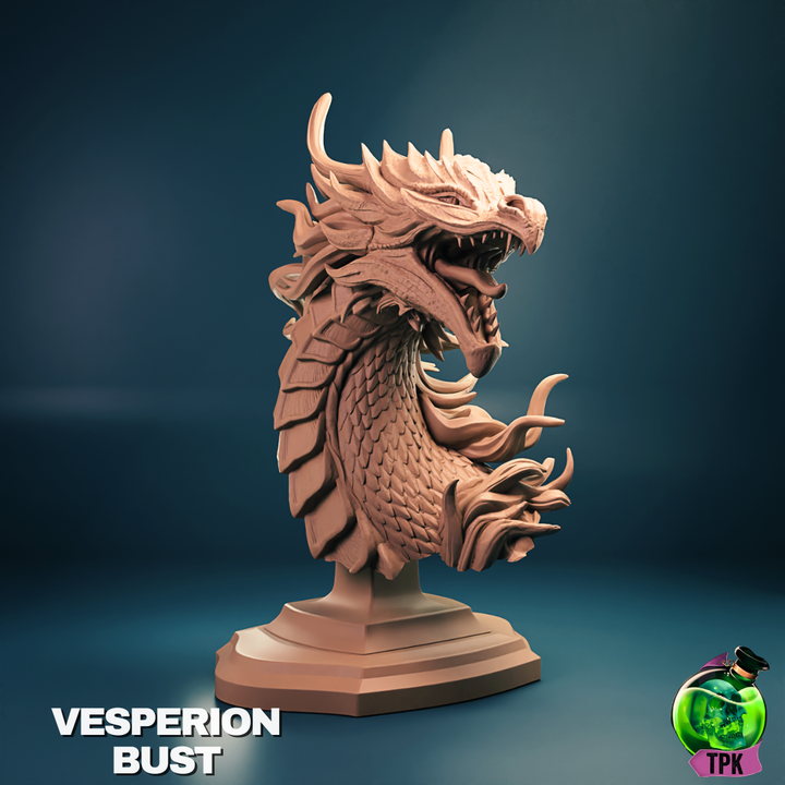 Vesperion, Celestial Dragon Miniature & Bust