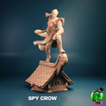 Spy Crow - Male Elf Rogue - Masked & Unmasked - Miniature & Busts