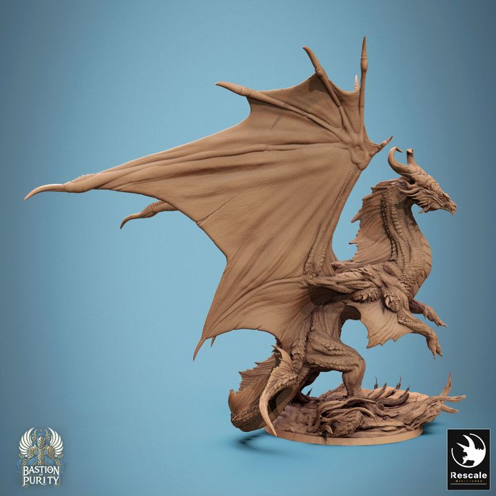 Legendary Metallic Bronze Dragon - Rise