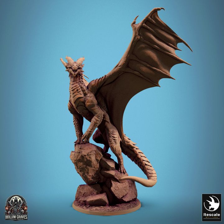 Legendary Metallic Copper Dragon - Roar
