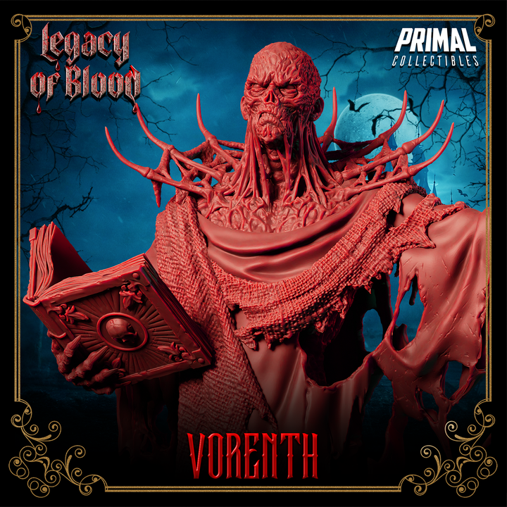 Necromancer Vorenth – Undead Sorcerer Miniature