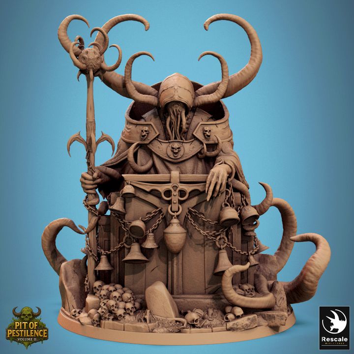The Bell Warden – Thronebound Plague Sorcerer Miniature