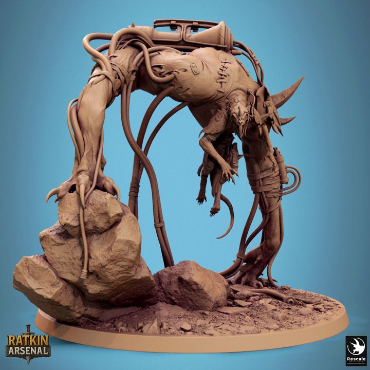 Plagueborn – Ratkin Arsenal – Aberrant Monster Miniature