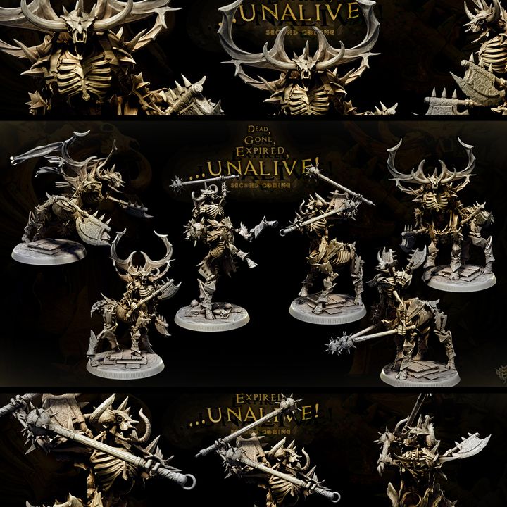 Skeletal Centaurs Set – Undead Cavalry Miniatures