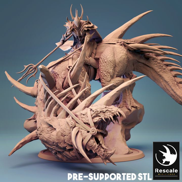 Mounted Crystal Drake