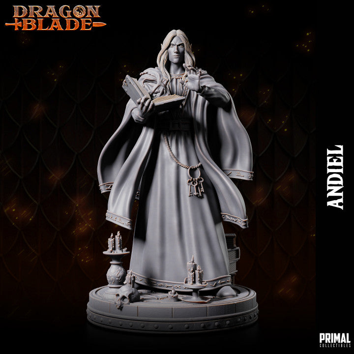 Andiel, Dark Elf Wizard Miniature