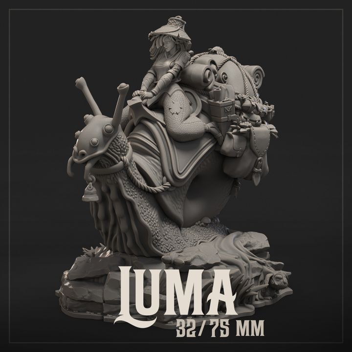 Luma the Snail Merchant Miniature