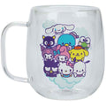 Hello Kitty & Friends 11 oz. Double Wall Glass Mug