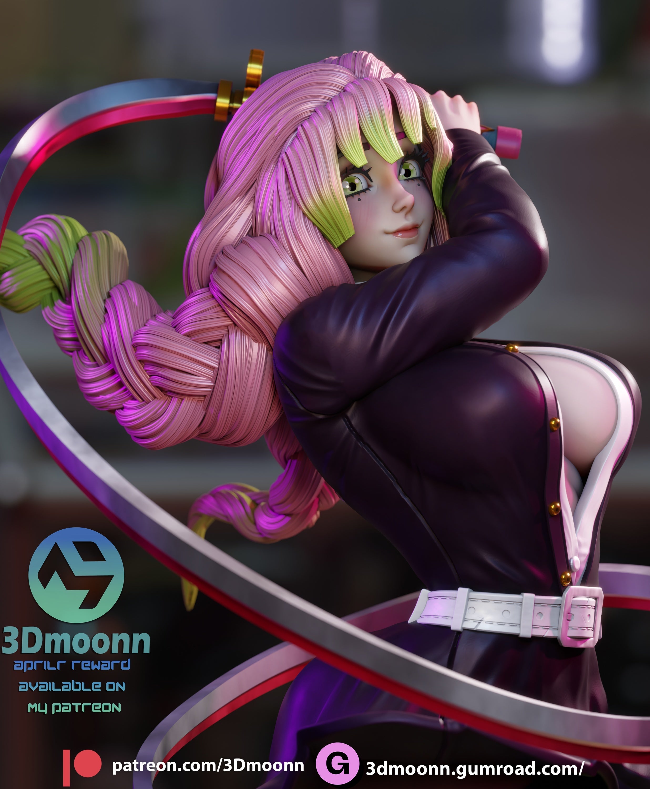 Mitsuri Kanroji - Demon Slayer / Kimetsu no Yaiba - (SFW/NSFW 18+) 1:6 Scale