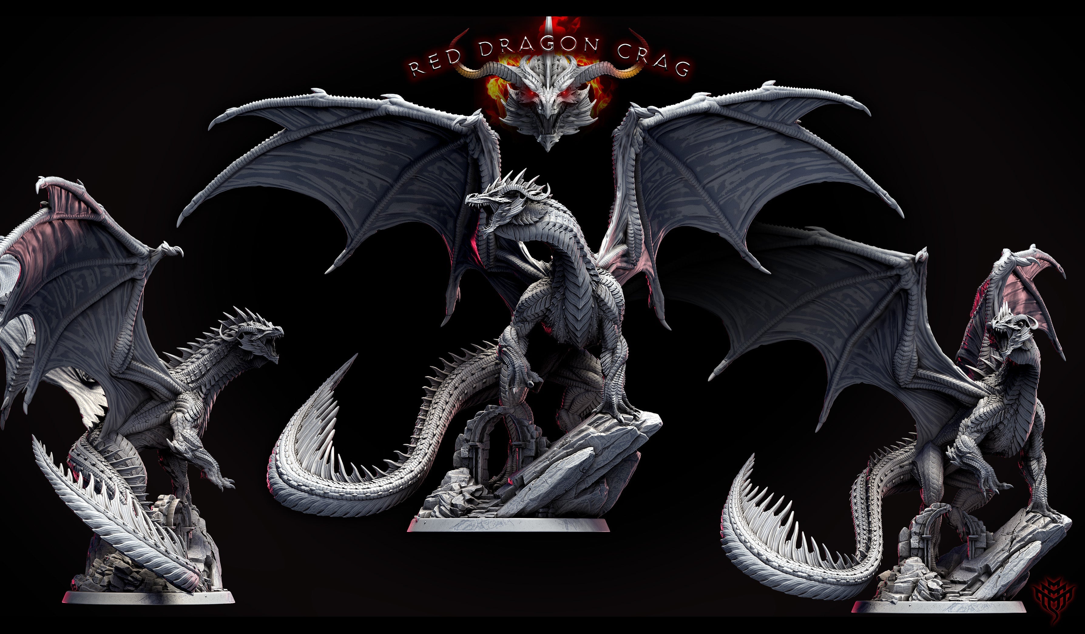 Adult Red Dragon Miniatures