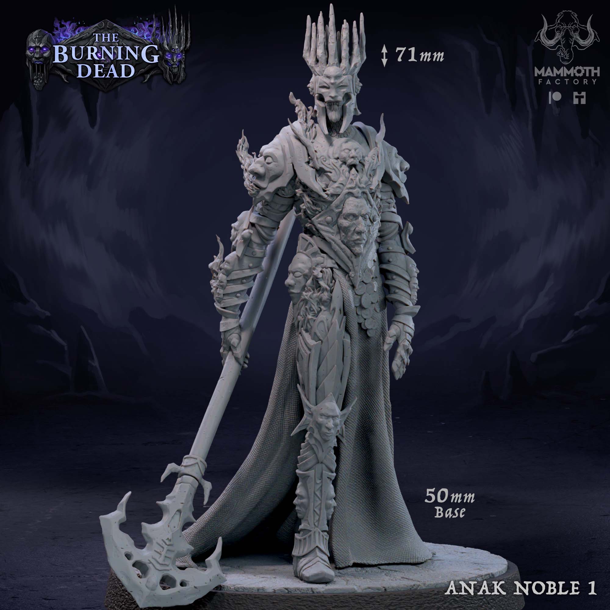 Anak Nobles – The Burning Dead Undead Warlord Miniatures