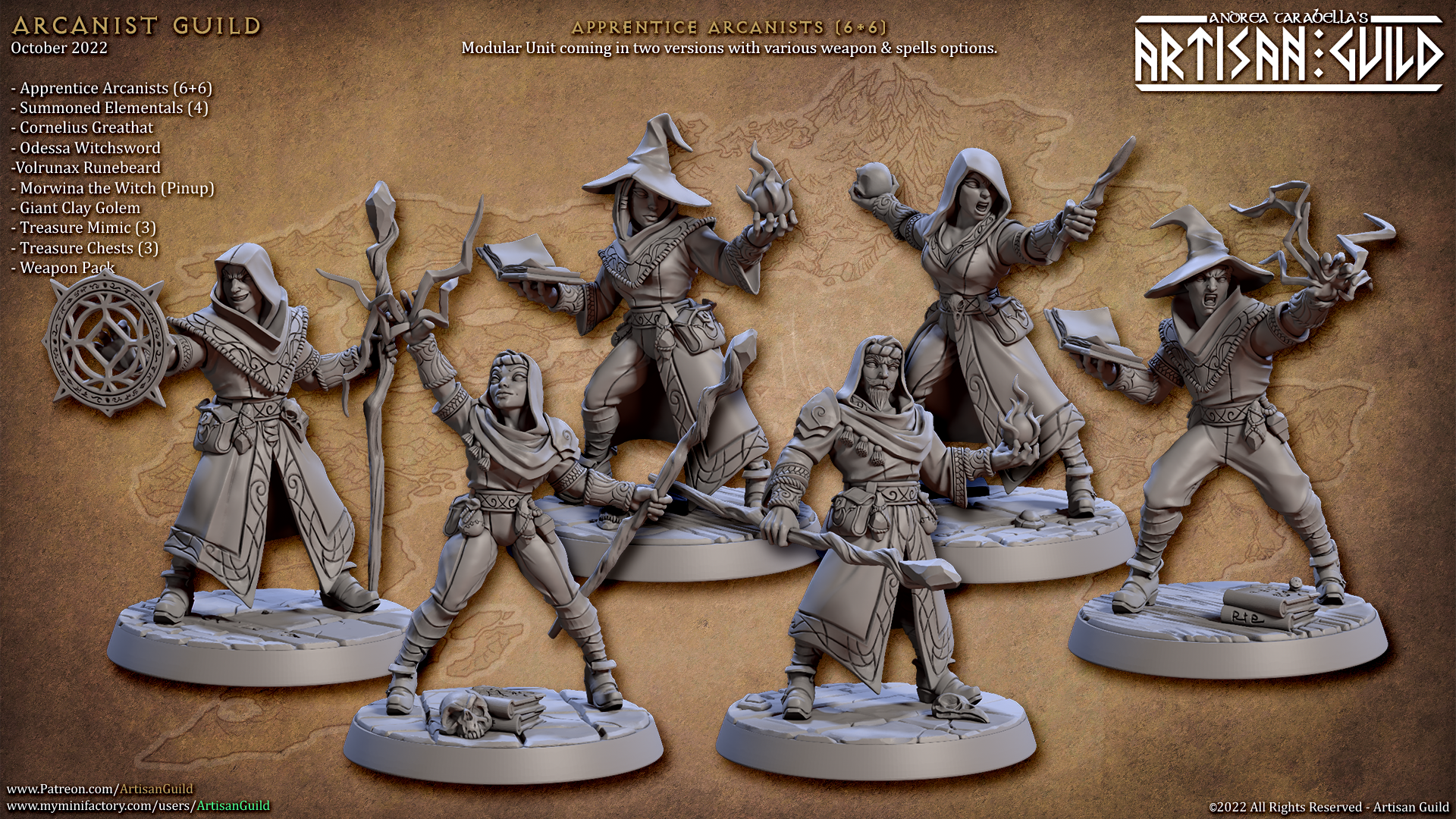 Apprentice Arcanists Miniatures