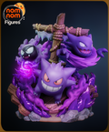 Chibi Ghosts Diorama - Pocket Monsters