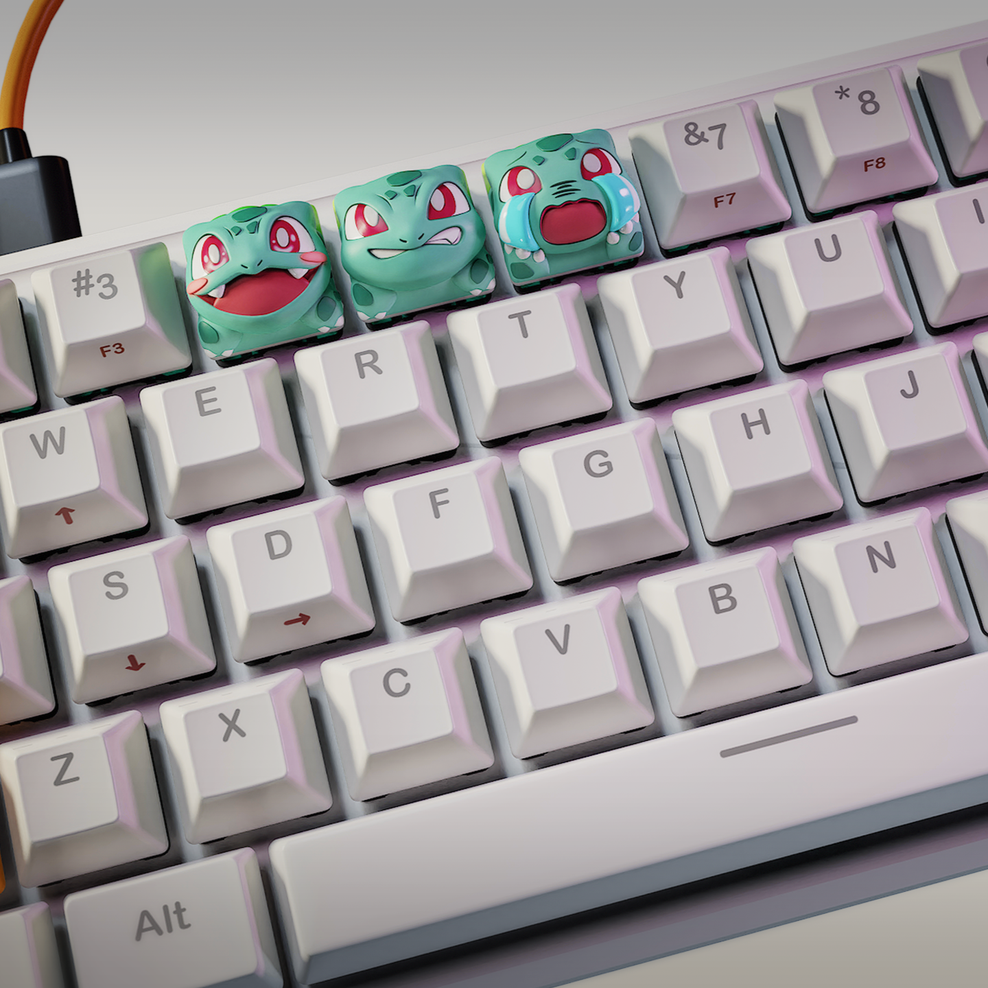 Bulbasaur - Pocket Monsters - Keyboard Keycaps