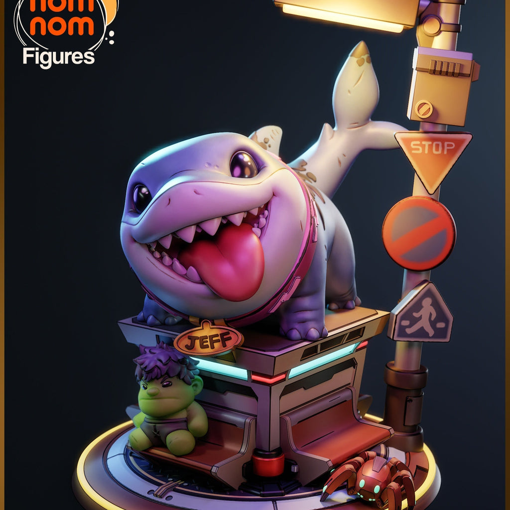 Chibi Jeff the Shark - Marvel Rivals - 4"