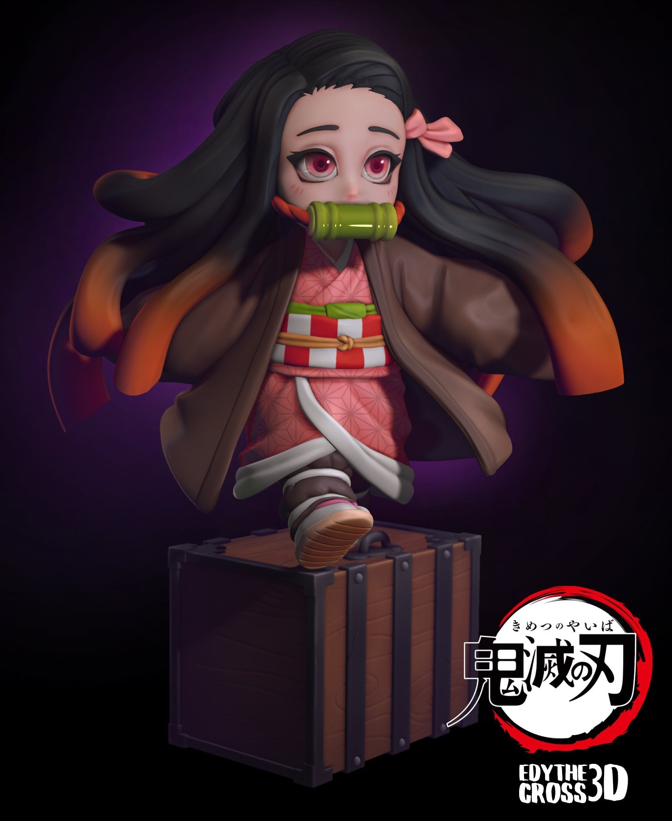 Chibi Nezuko - Demon Slayer / Kimetsu no Yaiba - 75mm, 1:10 Scale