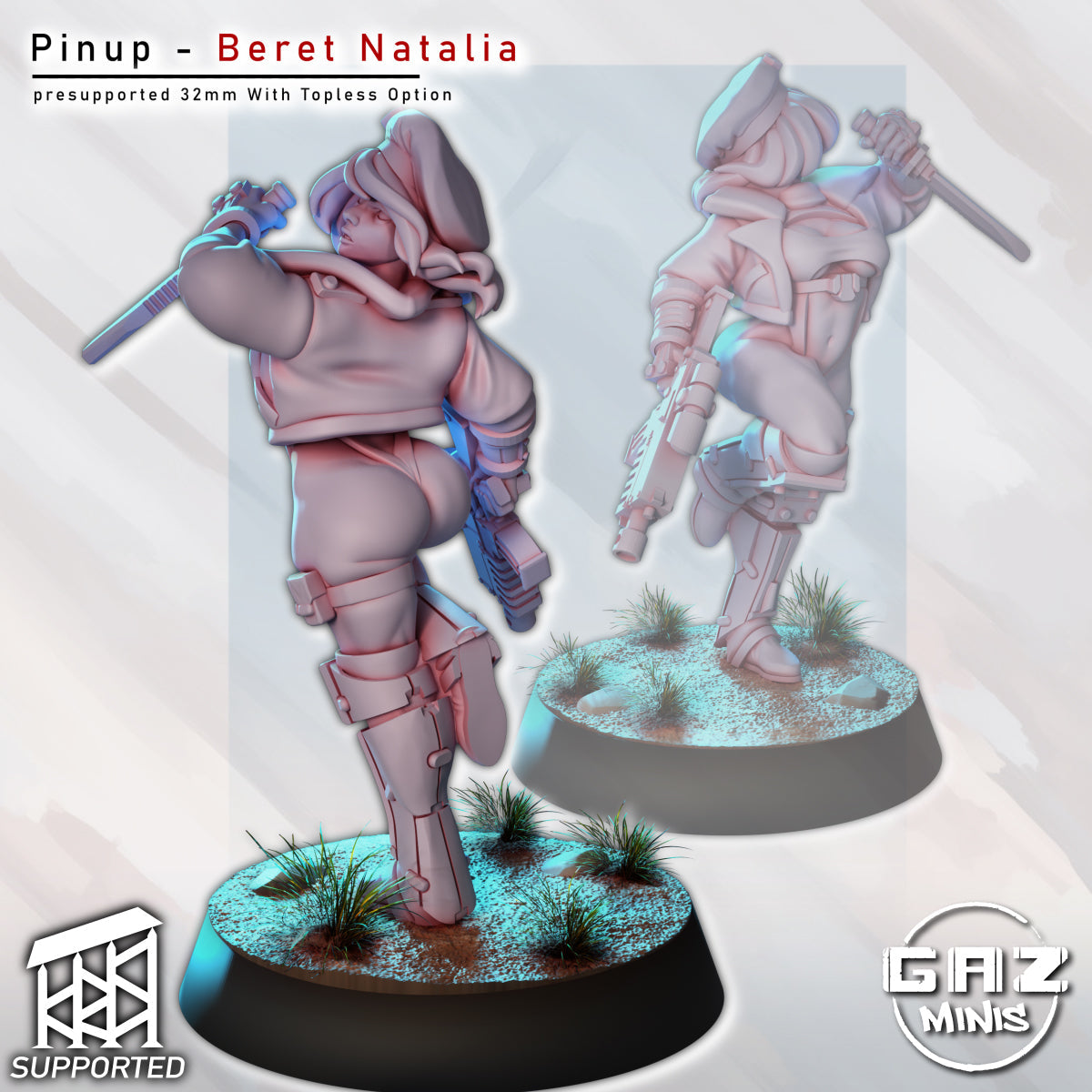 Pinup – Beret Natalia Figurine (SFW/NSFW 18+)