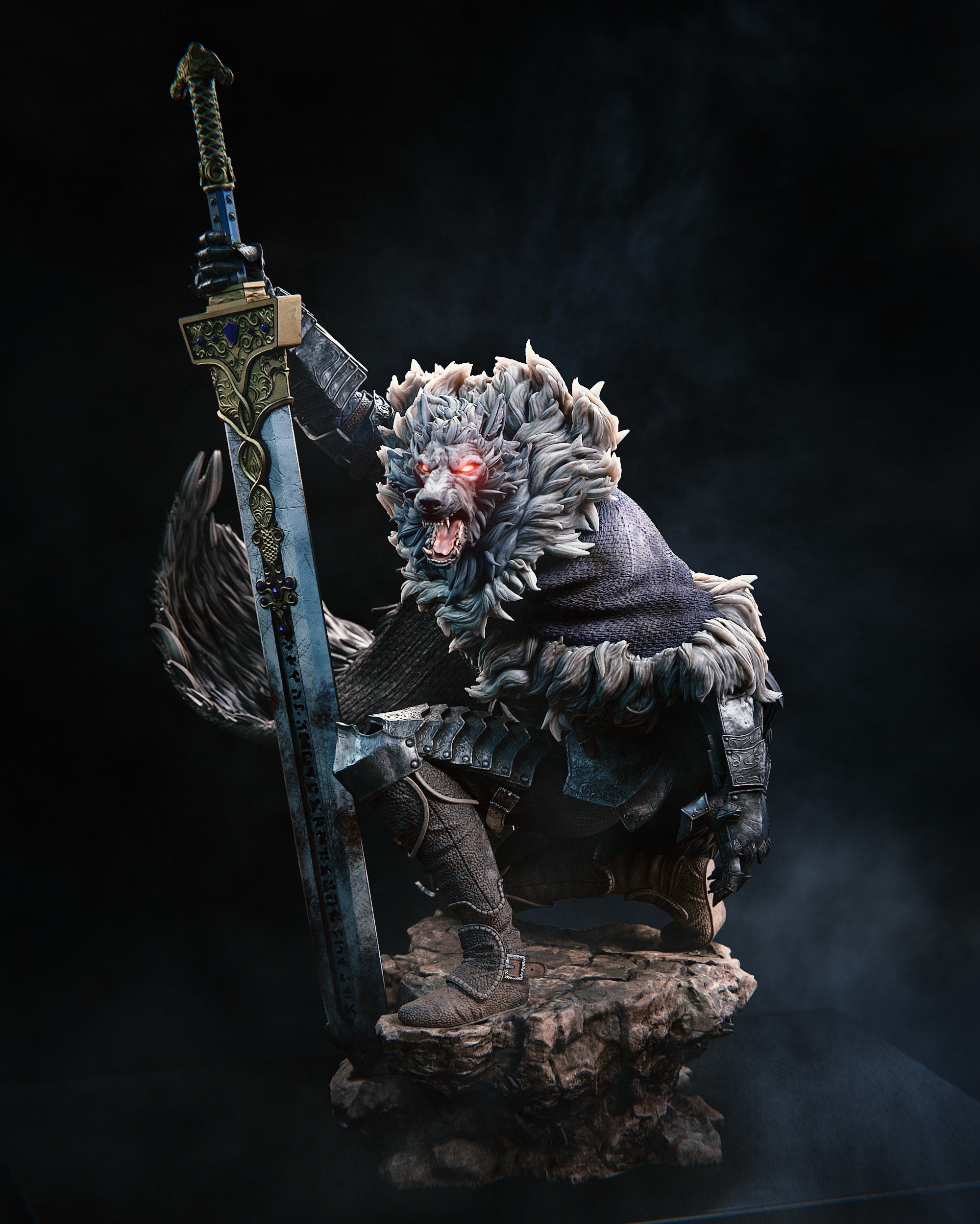 Blaidd - Elden Ring - 1:6, 1:9 Scale Figures & Bust