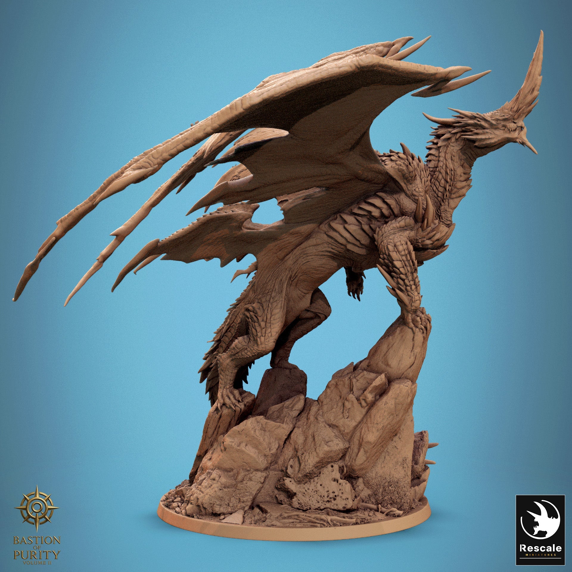Chromatic Blue Dragon - 2024 Redesigned Miniature